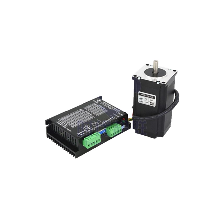 57HCY56/76/112三相步进电机驱动器套装 DC24V 0.9/1.5/2/2.4nm