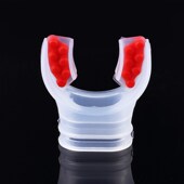 通用型咬嘴硅胶呼吸器管配件成人儿童浮潜水吸嘴一次性更换无异味