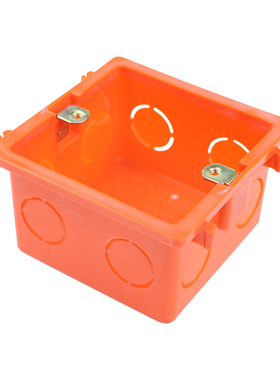 86型暗装底盒开关面板接线盒二联三联拼装通用PVCX阻燃红色底盒