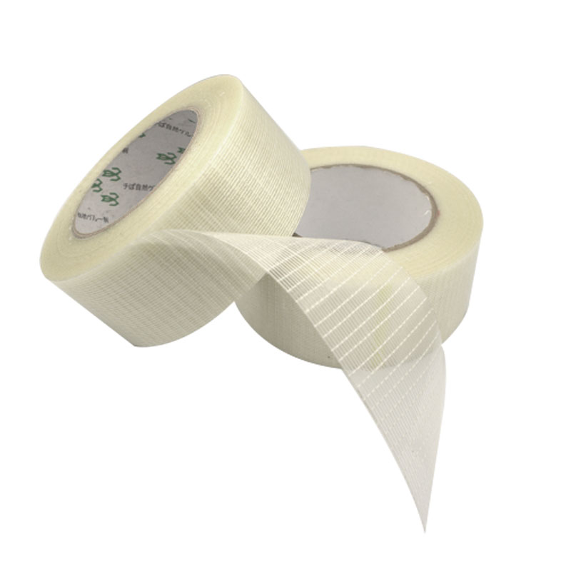 新款玻璃电池组飞机模型固定网格纤维胶纸箱印刷贴板十字纤维胶带