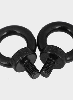 M4M5M6M8M10黑色304不锈钢国标吊环螺丝 电泳黑环形起重吊环螺钉