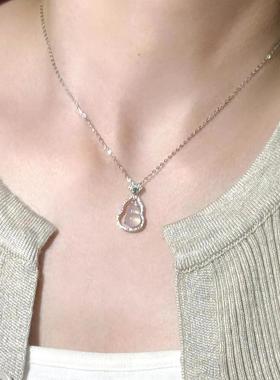 复古福禄精致小葫芦颈链冰玉髓