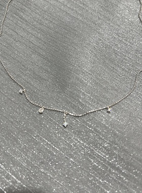 水滴流苏小众气质项链