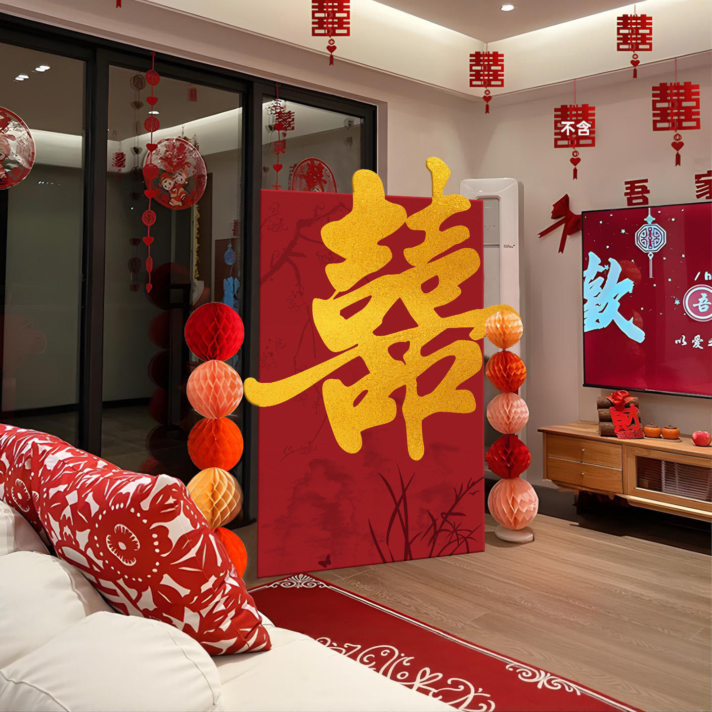 结婚客厅立体喜字kt板落地摆件装饰婚房布置男女方新房婚礼套装囍,节庆用品/礼品,婚房布置套装,淘宝优惠券,粉丝福利购,淘宝优惠卷