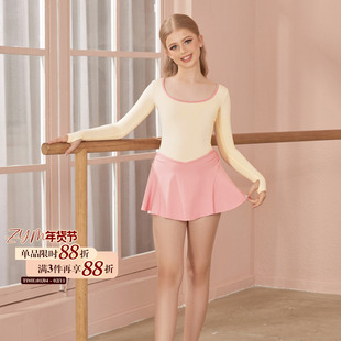 小小ZYM【呼呼兔】连衣裙交叉带女童拉丁舞练功服腰线显腿长25103