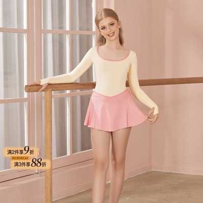 小小ZYM【呼呼兔】连衣裙交叉带女童拉丁舞练功服腰线显腿长25103