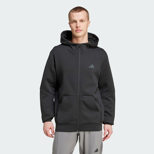 adidas阿迪达斯 D4T FULL-ZIP HO男装训练连帽夹克外套 IY1131
