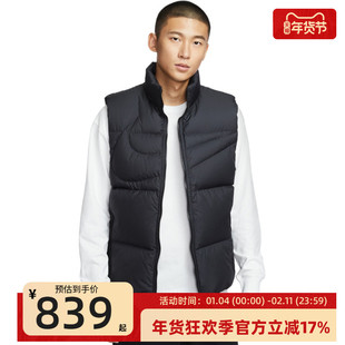 nike耐克男子THERMA-FIT运动休闲保暖羽绒服马甲锐力IH2369-010