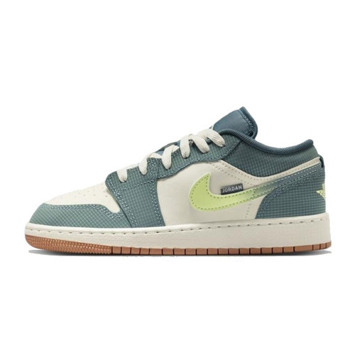 NIKE/耐克 AJ1 GS SE灰湖绿休闲板鞋IB7112-001