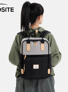 SOSITE大容量双肩包女男休闲轻便电脑包背包多隔层高中学生书包