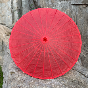 纯红色中式婚礼油纸伞防雨防晒古典古风纯手工装饰吊顶拍摄桐油伞