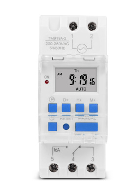 TM919A定时器开关时间控制器自动循环定时开关输出可更换电池 16A