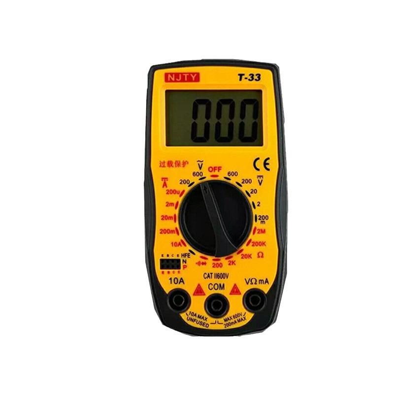 南京天宇T-33万用表三用表数字过载保护表T33交电压电阻直流电流