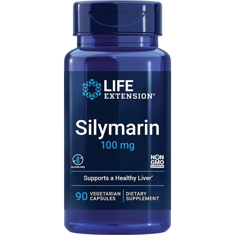 美国Life Extension Silymarin水飞蓟素100 毫克90粒维持肝脏健康