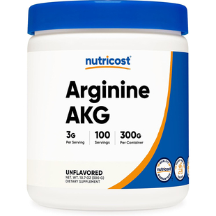 现货美国Nutricost Argine AKG Powder精氨酸-α-酮戊二酸粉300克