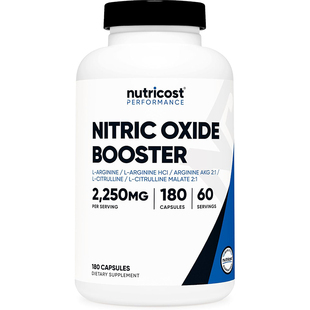 现货美国Nutricost Nitric Oxide Booster 一氧化氮增强剂180粒