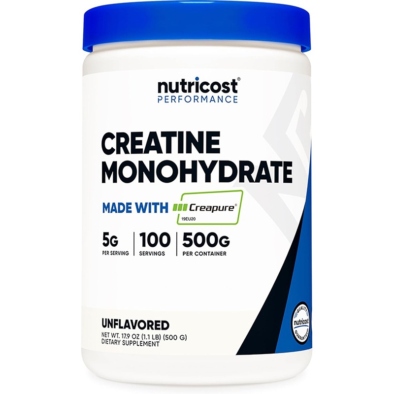 现货美国Nutricost Creatine Monohydrate一水肌酸冲饮粉500g原味