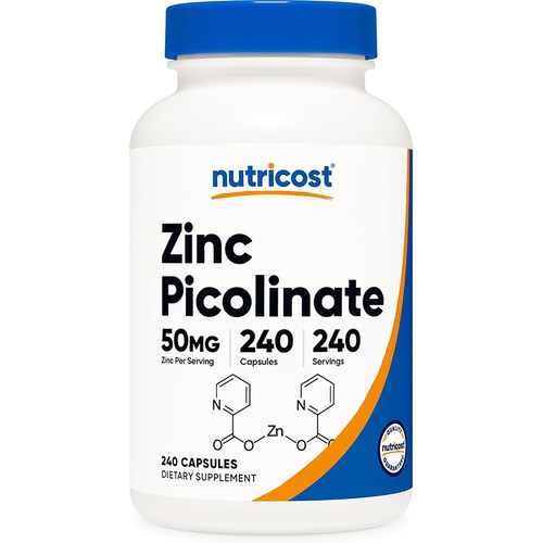 美国Nutricost钙镁锌胶囊50mg