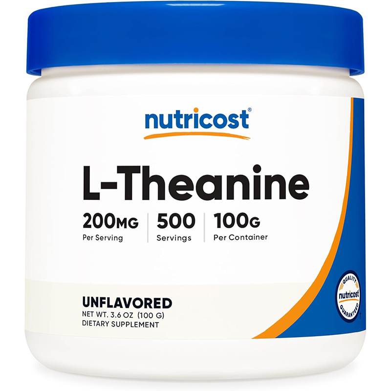 美国直邮Nutricost 左旋茶氨酸粉剂L-Theanine Powder 原味 100克