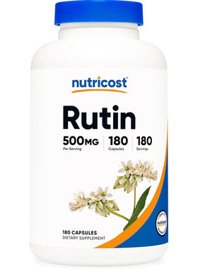 现货美国nutricost Rutin芸香苷胶囊500mg*180粒生物类黄酮