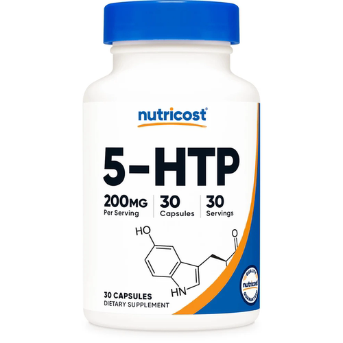 现货美国Nutricost 5-HTP 5-羟色氨酸胶囊 200mg 30粒