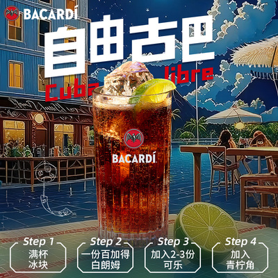 百加得孟买蓝宝石金酒朗姆酒套装