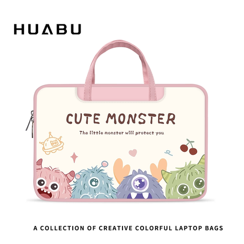 皮革电脑包可爱卡通可定制