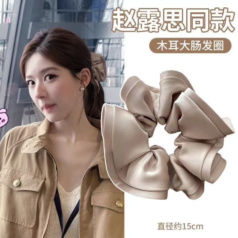 木耳发圈高级感珍珠发箍