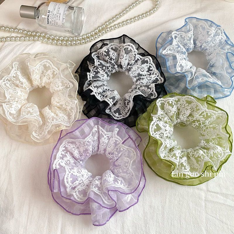 春夏新款小清新风四层头花发圈