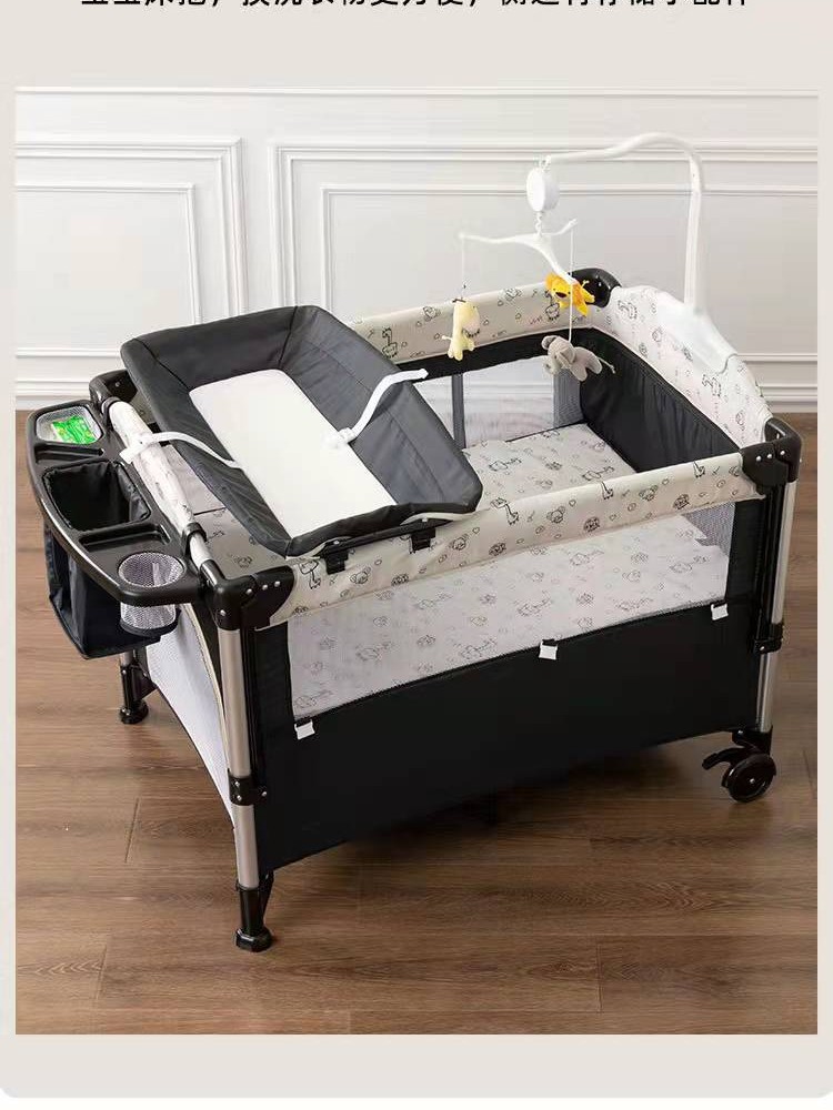 可折叠可移动婴儿床拼接大床便携式多功能游戏床儿童床,住宅家具,婴儿床,淘宝优惠券,粉丝福利购,淘宝优惠卷