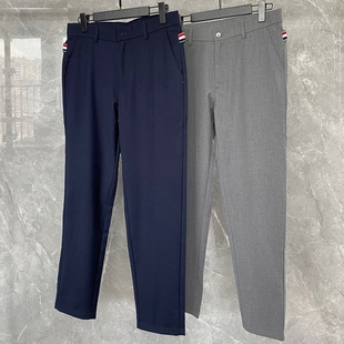 新款 腰间侧杠织带 修身 2025 羊毛涤纶休闲裤 BACK 西裤 TAYLOR