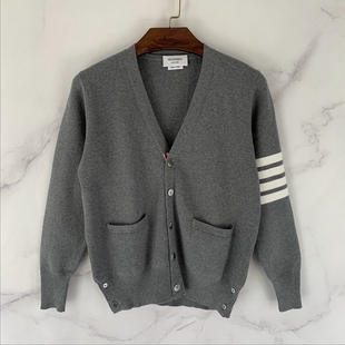 四条白杠订纺全棉纱线材质 BACK 男女款 修身 新款 纯棉开衫 TAYLOR