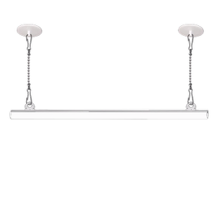 吊旗悬挂杆广告海报杆POP夹子挂式旗挂钩PVC卡边条粘勾吊顶展示架链条60CM三件套超市店铺活动塑料KT杆可定制