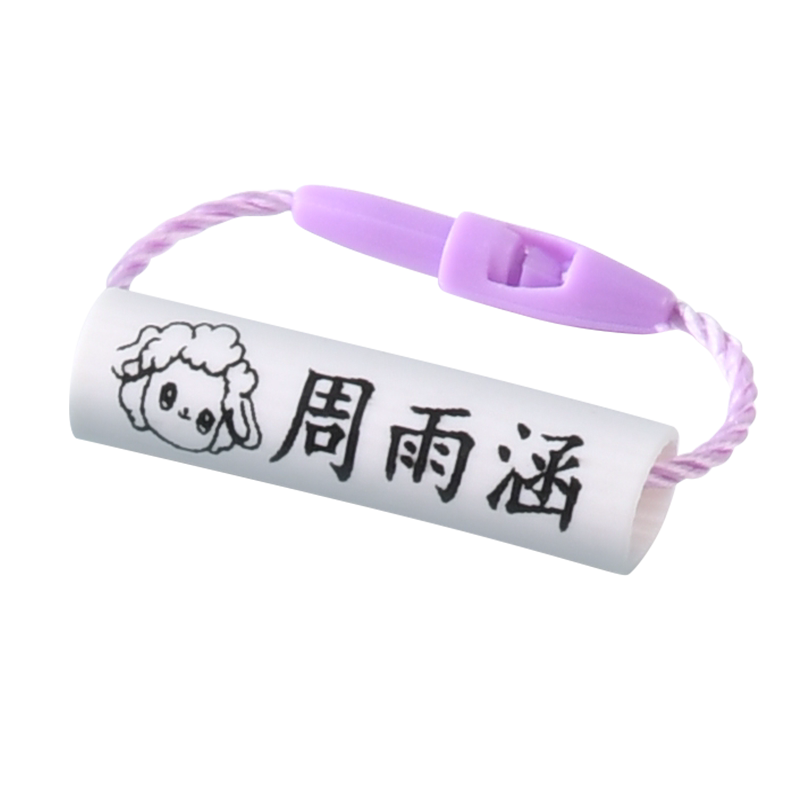 姓名圈送挂绳收纳盒彩色名字挂件