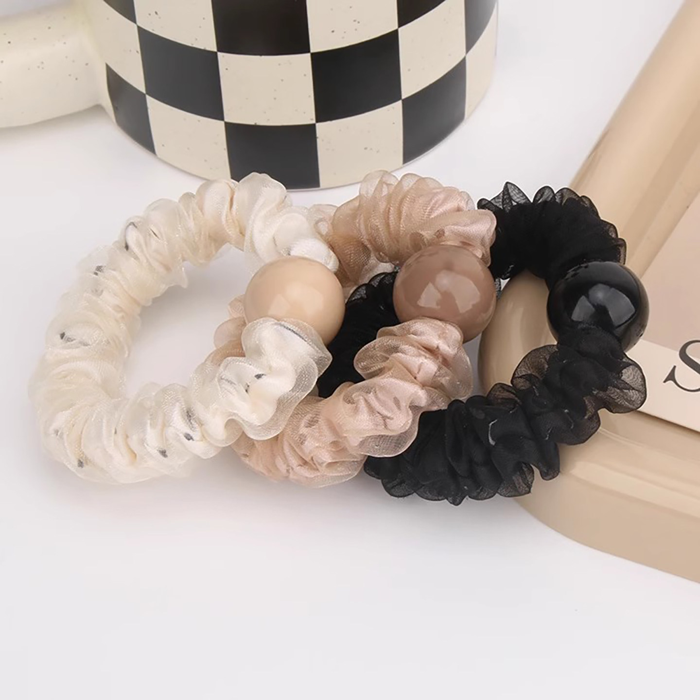 发绳网纱质地韩版发圈