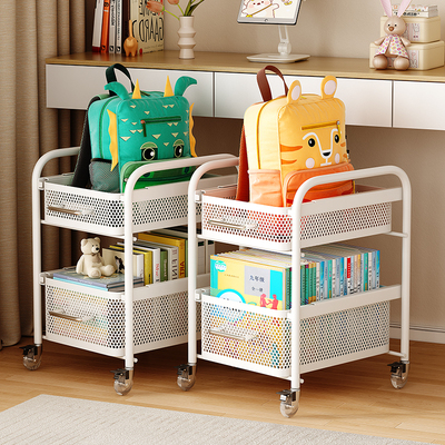 可移动书架落地书包置物架