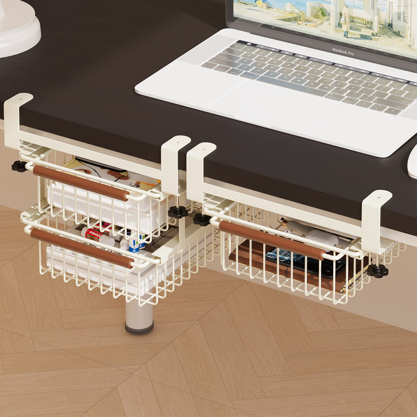 【直播专属】书桌抽屉挂篮衣柜下抽屉式挂篮分层架餐桌下挂式,厨房/烹饪用具,厨房置物架/置物柜/角架,淘宝优惠券,粉丝福利购,淘宝优惠卷