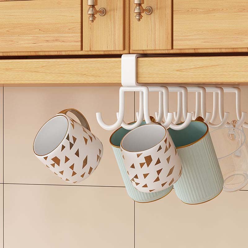 厨房挂钩免打孔橱柜多功能隔板挂架排钩家用水杯子收纳整理置物架,厨房/烹饪用具,厨房置物架/置物柜/角架,淘宝优惠券,粉丝福利购,淘宝优惠卷