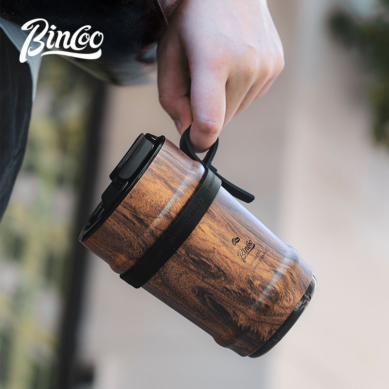 Bincoo不锈钢复古咖啡杯便携水杯冰美式杯子拿铁杯车载外带随行杯