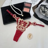 女t裤 新款 可调节型细带时尚 低腰性感蕾丝透明少女内裤 火辣丁字裤