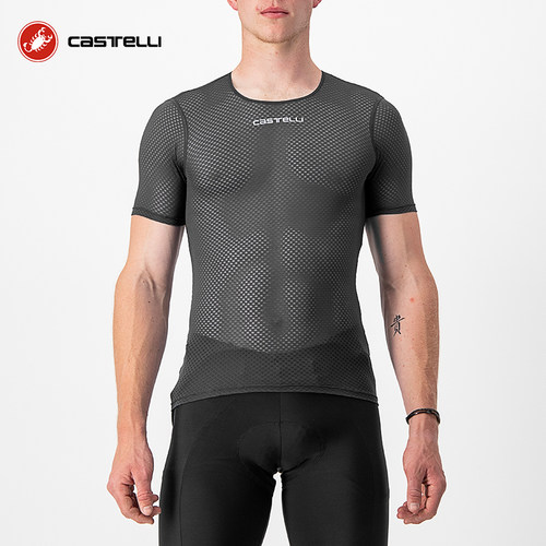 蝎子castelli3D网格打底T恤