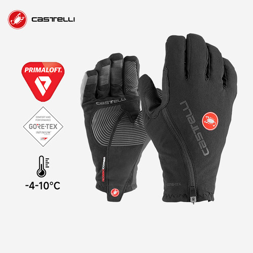 castelli零下加绒加厚骑行手套