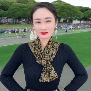 送暖宝宝德绒新款棉护洋气护颈围脖时尚保暖长巾加长百搭丝巾围巾