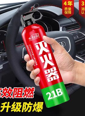 车载水基灭火器高性能21B家用新能源汽车便携式车内年检消防器材