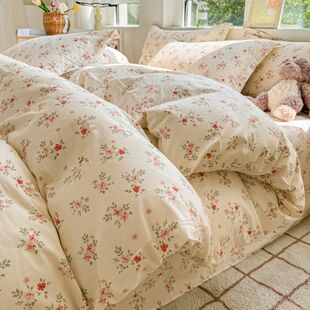澳洲Kingsize四件套4全棉印花小清新床上用品英国Double美国Queen