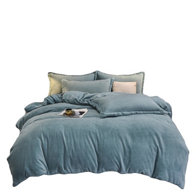 床笠款牛奶绒四件套欧美King