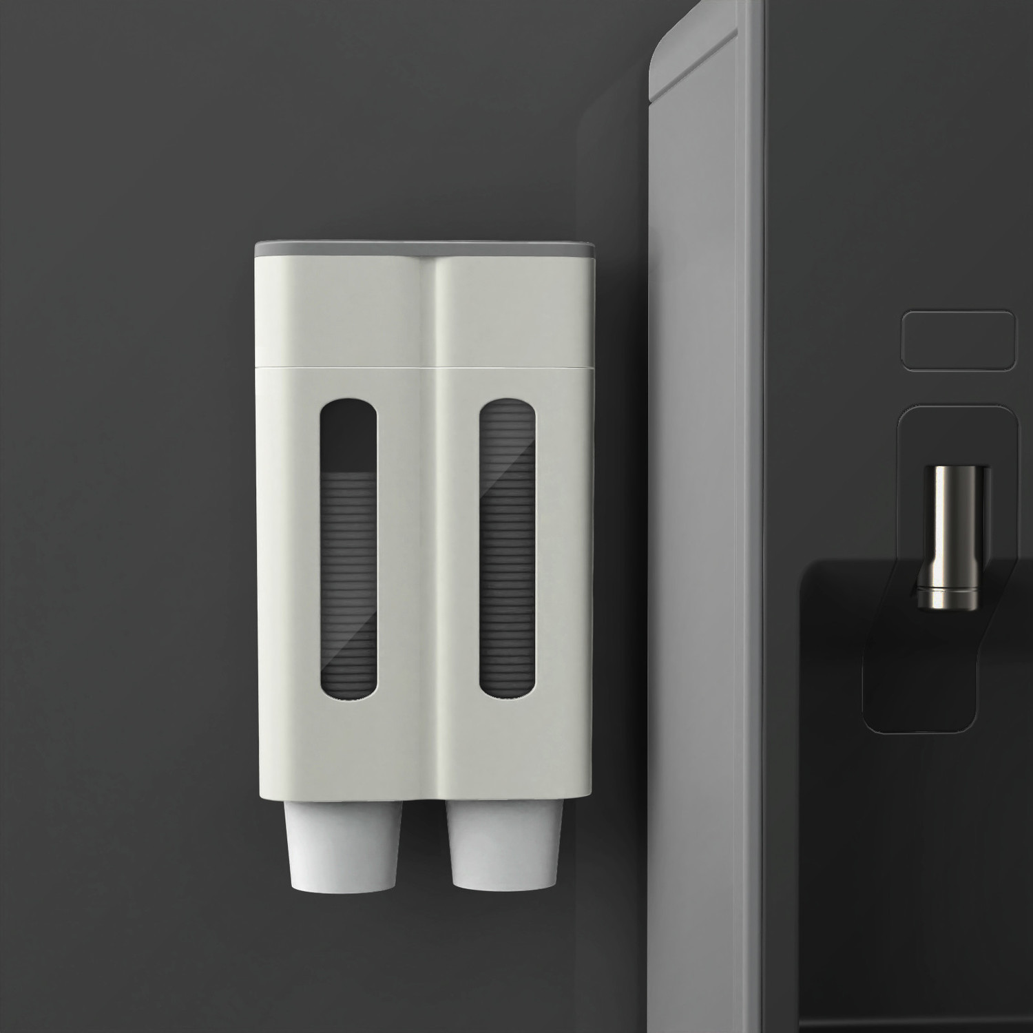 自动壁挂式饮水机免打孔纸杯架