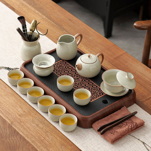 汝窑功夫茶具套装新款家用