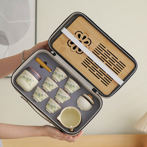 户外便携式转转泡旅行茶具