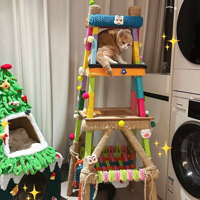 猫爬架梯子成品猫爬架猫窝家用一体通天柱猫架子四季通用多层猫咪,宠物/宠物食品及用品,猫爬架,淘宝优惠券,粉丝福利购,淘宝优惠卷